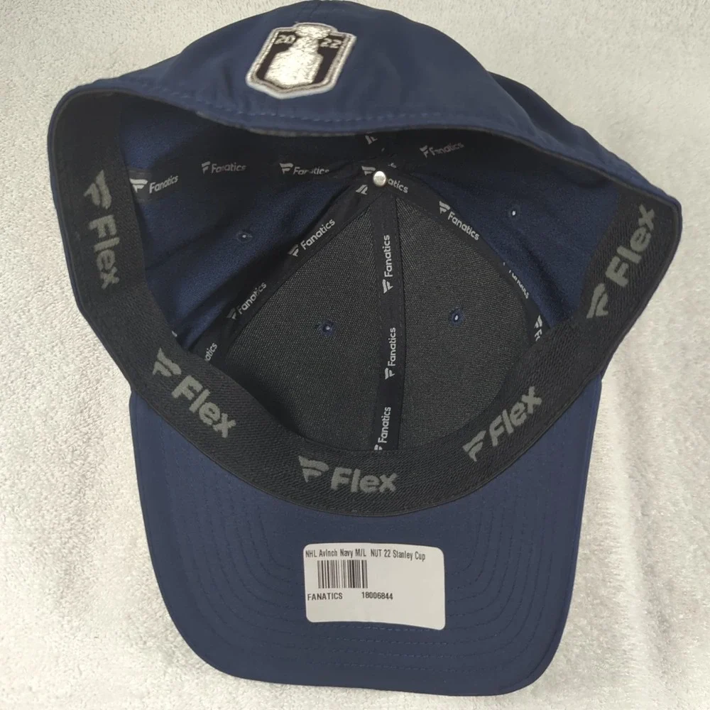 Colorado Avalanche 2022 Stanley Cup Champions Flex Fit Hat Adult M/L Found A Way